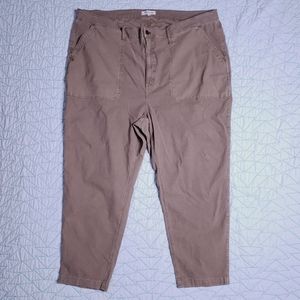 Madewell Curvy Stovepipe Fatigue Pants Lyocell Edition